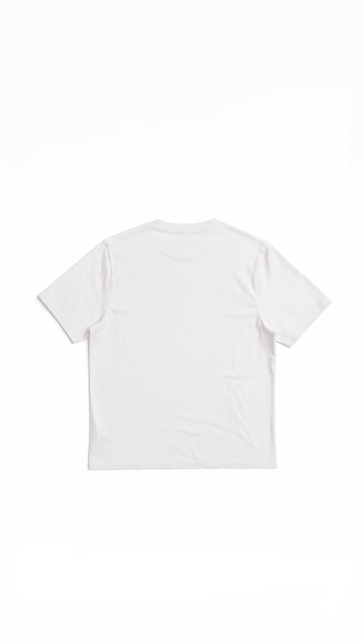 white tee.